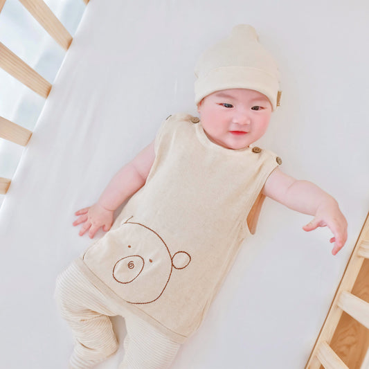 Organic Baby Knitted Vest | Non-Toxic & Dye-Free | Eotton Canada