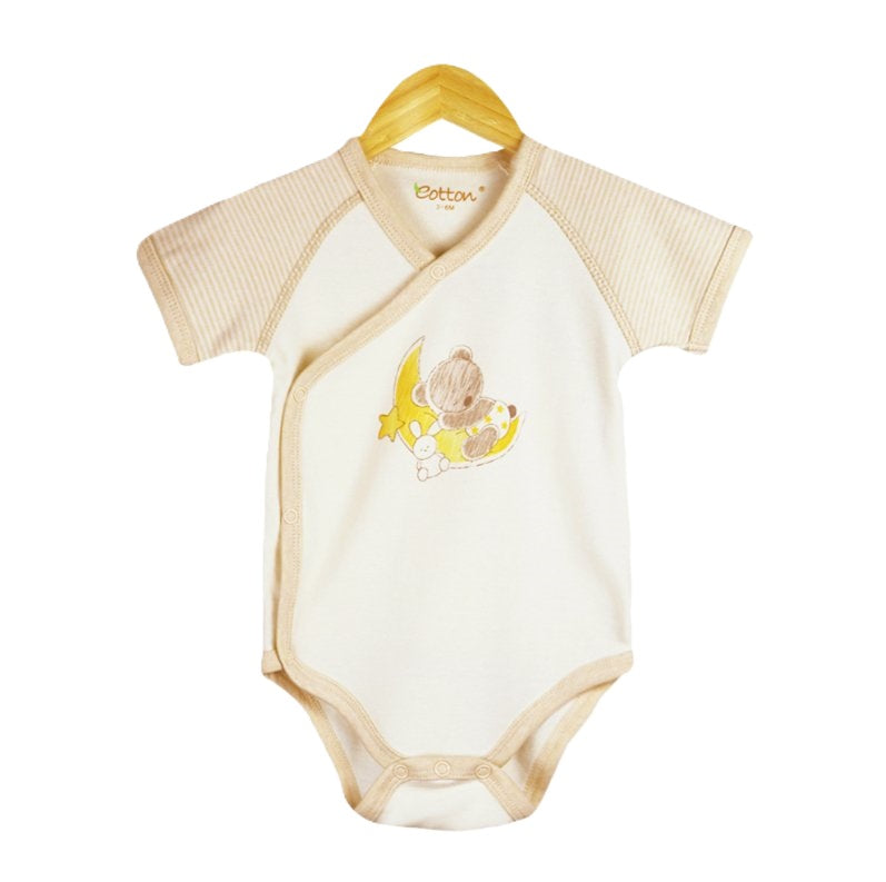 Easy-dressing side-snap baby bodysuit for stress-free newborn changes | Eotton Canada