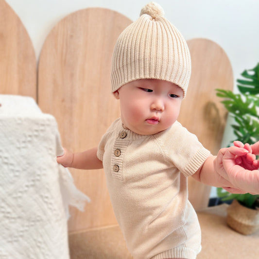 Newborn Sweaters | Organic Knitted Baby Bodysuit | Eotton Canada