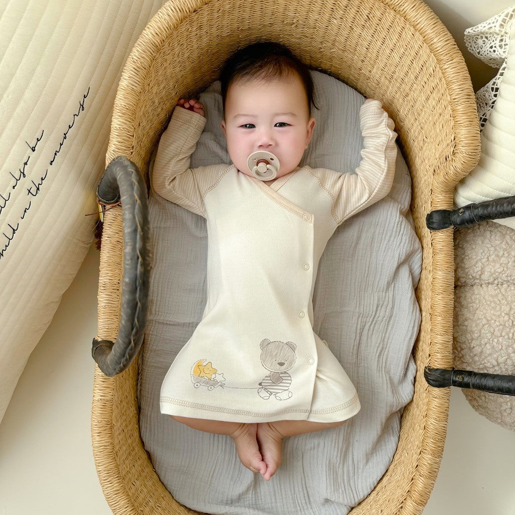 Side Snap Infant Shirts | Organic Cotton Baby T-Shirt | Eotton Canada