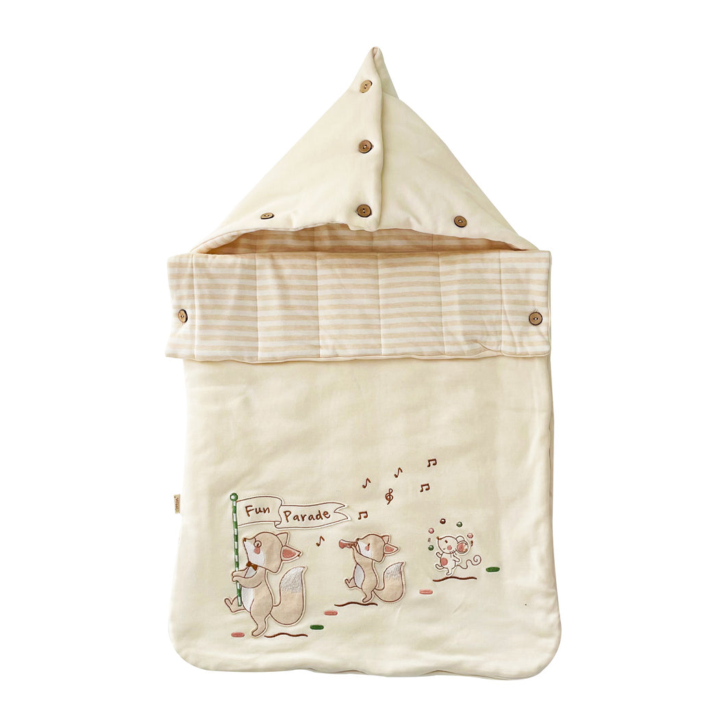 Organic Cotton Adjustable-Length Baby Sleeping Bag | Eotton Canada