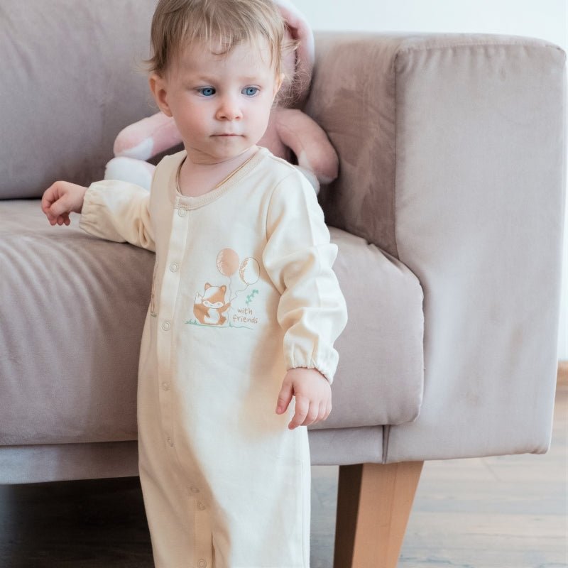 Organic Baby Romper & Sleep Gown - Fox