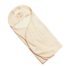 Load image into Gallery viewer, Hooded Organic Cotton Newborn Swaddle Blanket | Eotton Canada
