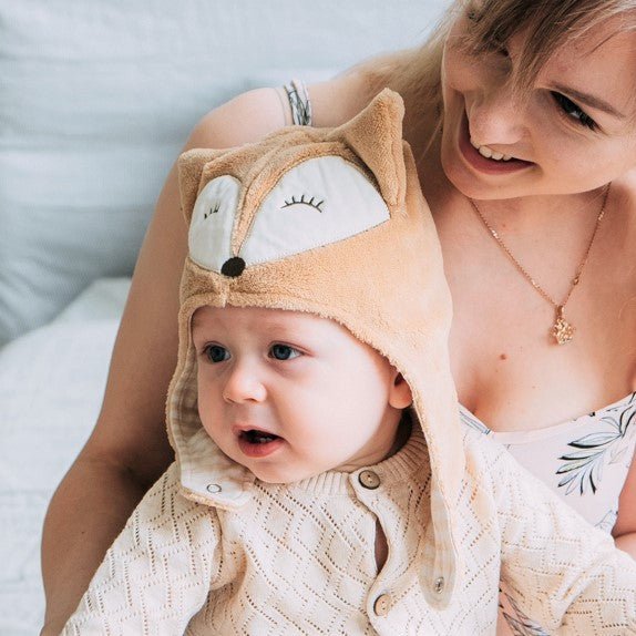 Cozy Winter Baby Trapper Hat | Fleece Earflap Cap with Chin Strap