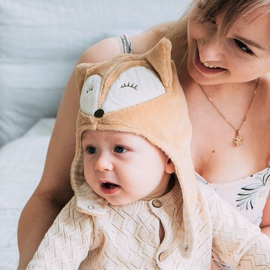 Cozy Winter Baby Trapper Hat | Fleece Earflap Cap with Chin Strap