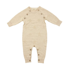 Load image into Gallery viewer, Cozy Cable Knit Organic Cotton Romper for Baby - EottonCanada
