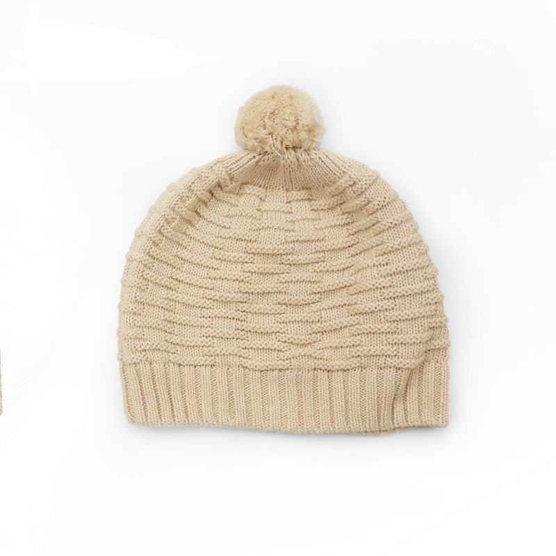 Knitted Newborn Hat | Cozy Organic Newborn Pom Pom Hat - EottonCanada