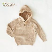 Load image into Gallery viewer, Oversized Cable Knit Baby Sweater | Newborn Chunky Knit Sweater Gender Neutral - EottonCanada
