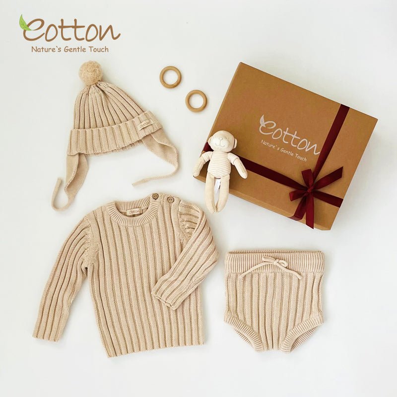 Best Gifts For 6 Month Old: Organic Cableknit Sweater Set