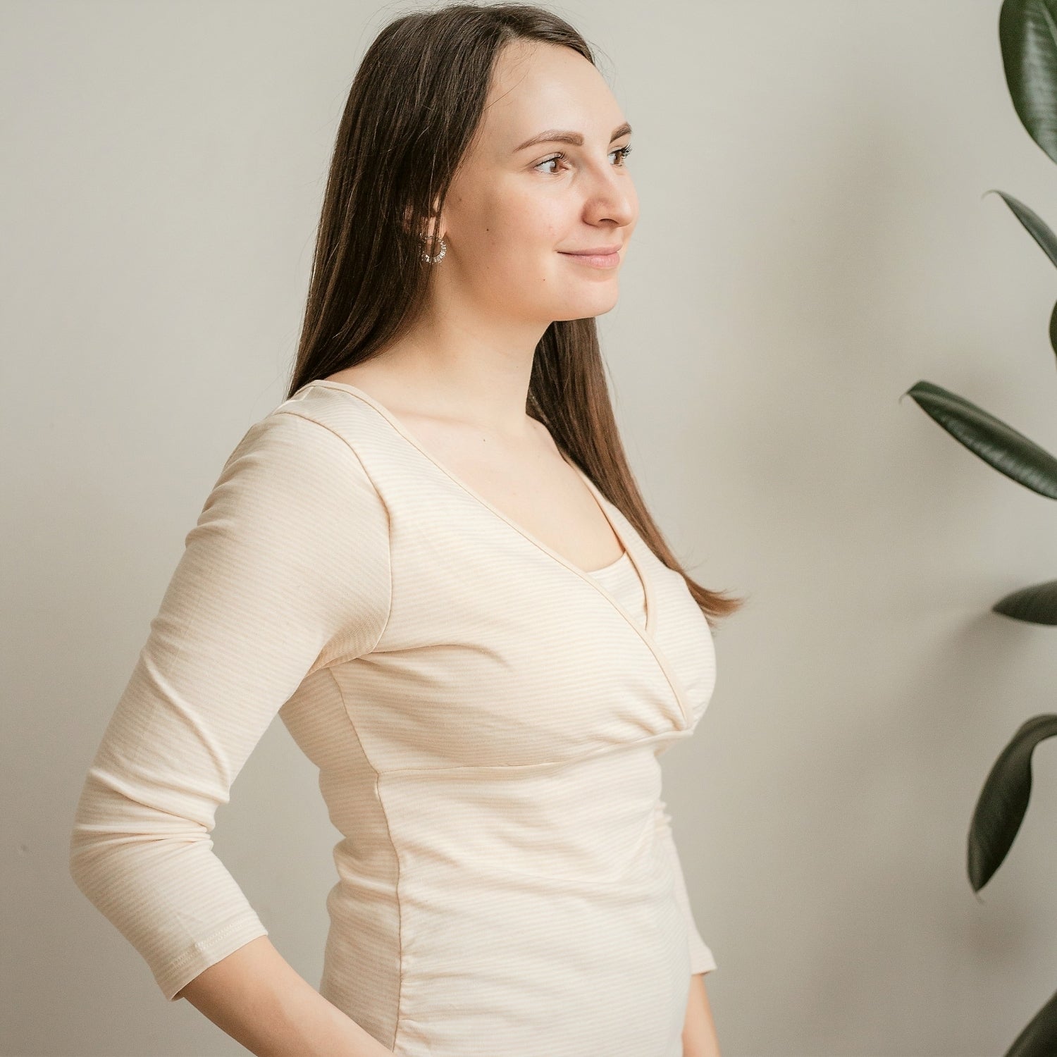 Maternity Clothes T-Shirt Organic Cotton Nursing Clothes