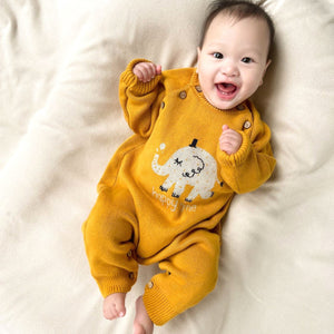 Oversized Cable Knit Sweater: Best Organic Newborn Sweater Romper - Mammoth | EottonCanada