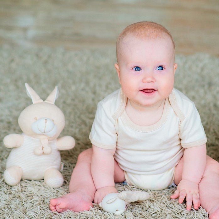 Stuffies Toys: Organic Newborn Toys - Stuffed Bunny | Eotton Canada