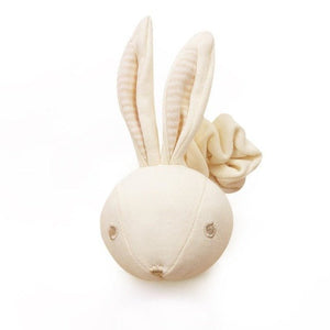 Organic Cotton Baby Rattle Little Bunny - Handmade Sensory Toy - Eotton