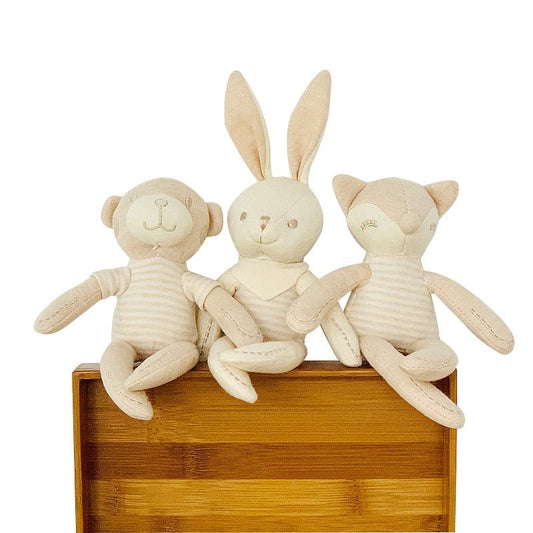 Softest Organic Stuffed Animals - Newborn Mini Toys | Eotton Canada 