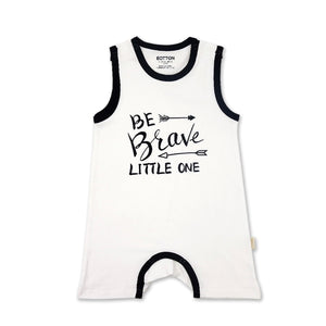 Baby Tank Romper in Black and White - EottonCanada
