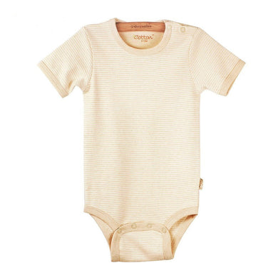Organic Newborn Clothes | Short Sleeve Baby Bodysuits - Shoulder Snap | Eotton Canada