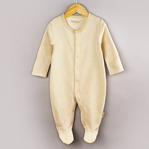Gender Neutral Baby Clothes: Organic Newborn Footie Romper - Eotton Canada