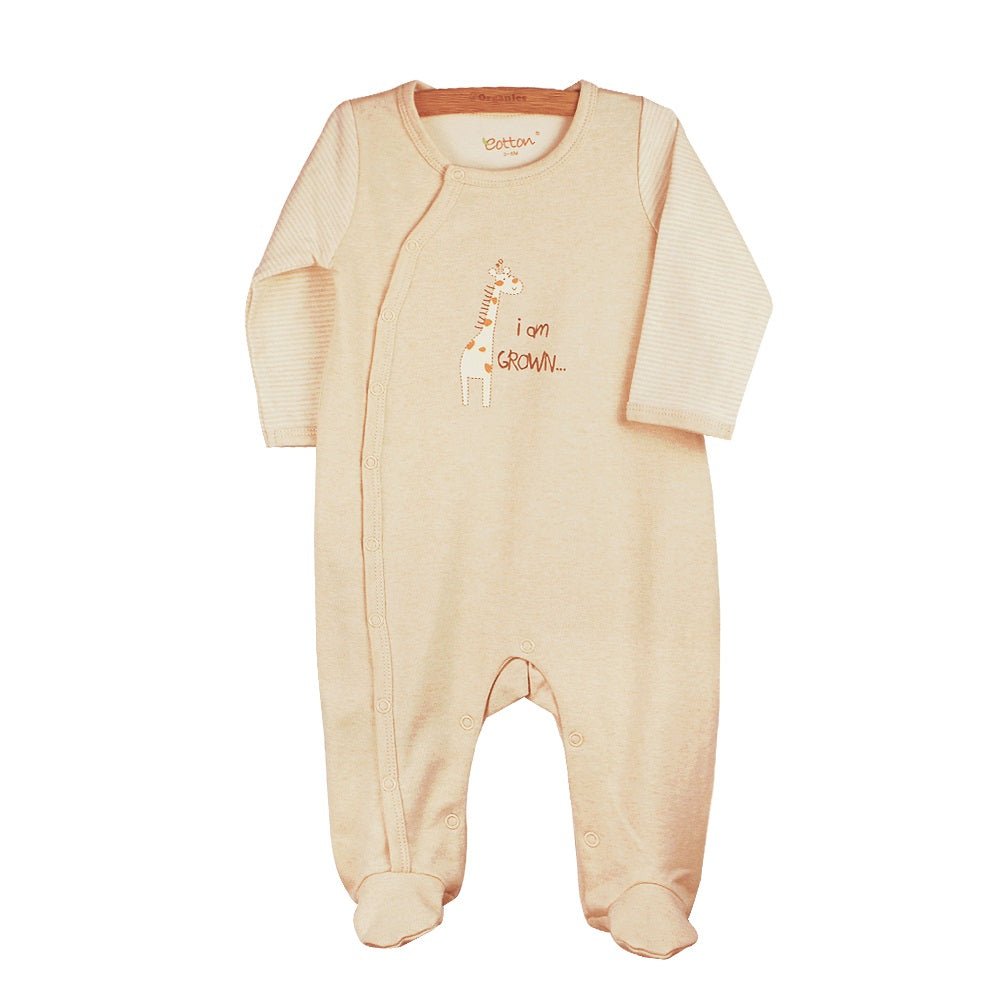 Organic Cotton Baby Footie Romper: Long Sleeve Overall | Eotton Canada