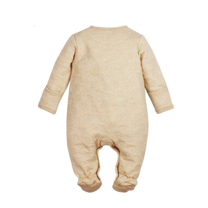 Gender Neutral Organic Infant Thermal Footie Romper - Airlayer Theme | Eotton Canada
