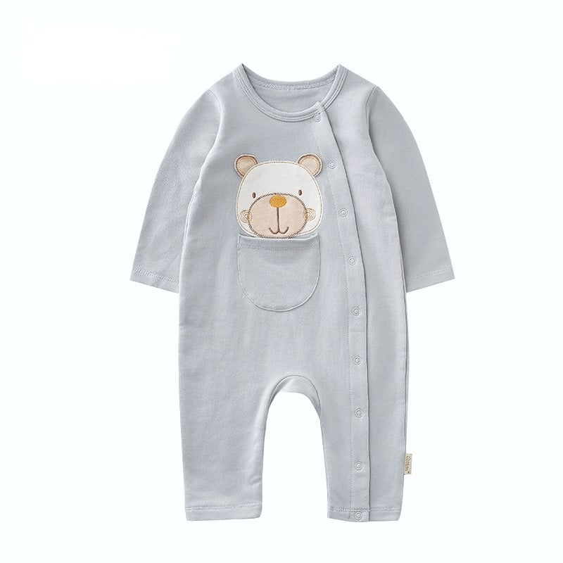 Affordable Long Sleeve Romper in Organic Cotton for Infants - EottonCanada
