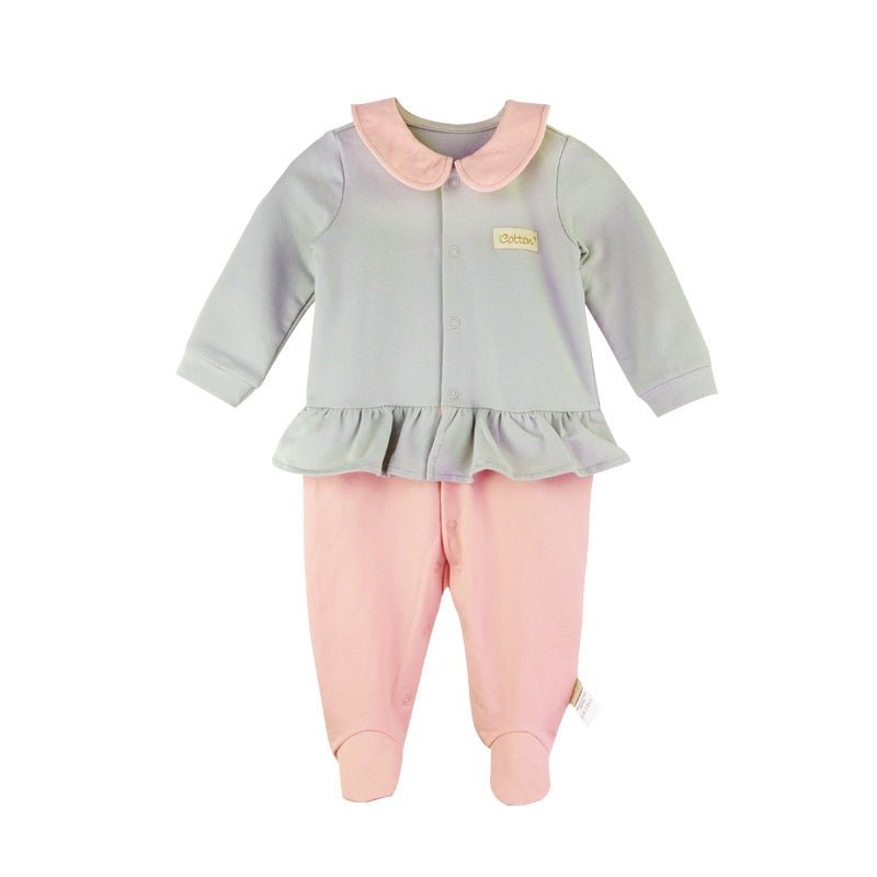 Organic Cotton Baby Clothes Girl Romper | Ruffle Jumpsuit - eottoncanada
