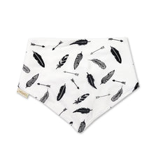 Load image into Gallery viewer, Organic Baby Bibs in Black &amp; White | Infant Triangle Bib - EottonCanada
