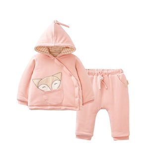 2-Pieces Toddler Snow Suit | Organic Baby Bunting Suit For Girl - EottonCanada