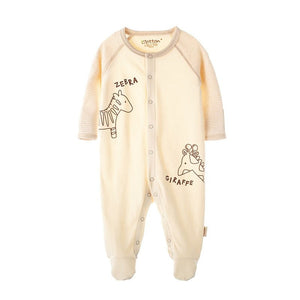 Gender Neutral Newborn Footed Romper | Organic Baby Clothes - Eotton Canada