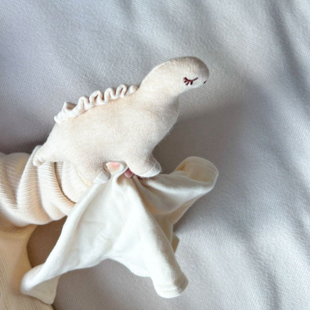 Organic Lovey Blanket: Dinosaur Newborn Comforter