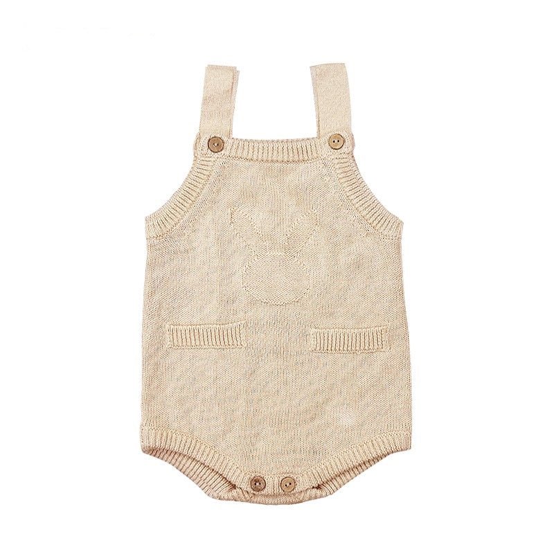 eczema friendly organic baby knit onesie for spring summer