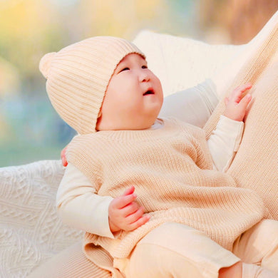 Organic Oversized Chunky Knit Baby Sweater | Knit Infant Vest - EottonCanada
