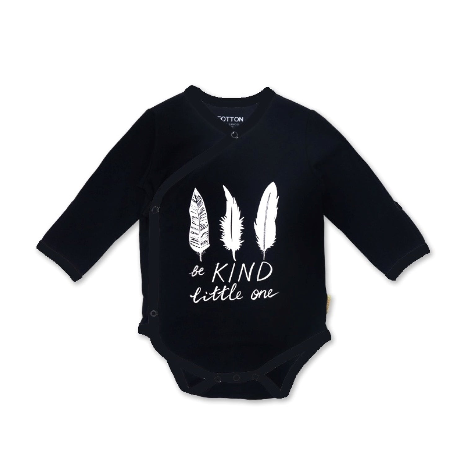 High-contrast black and white sensory infant clothes for visual development | Eotton Canada