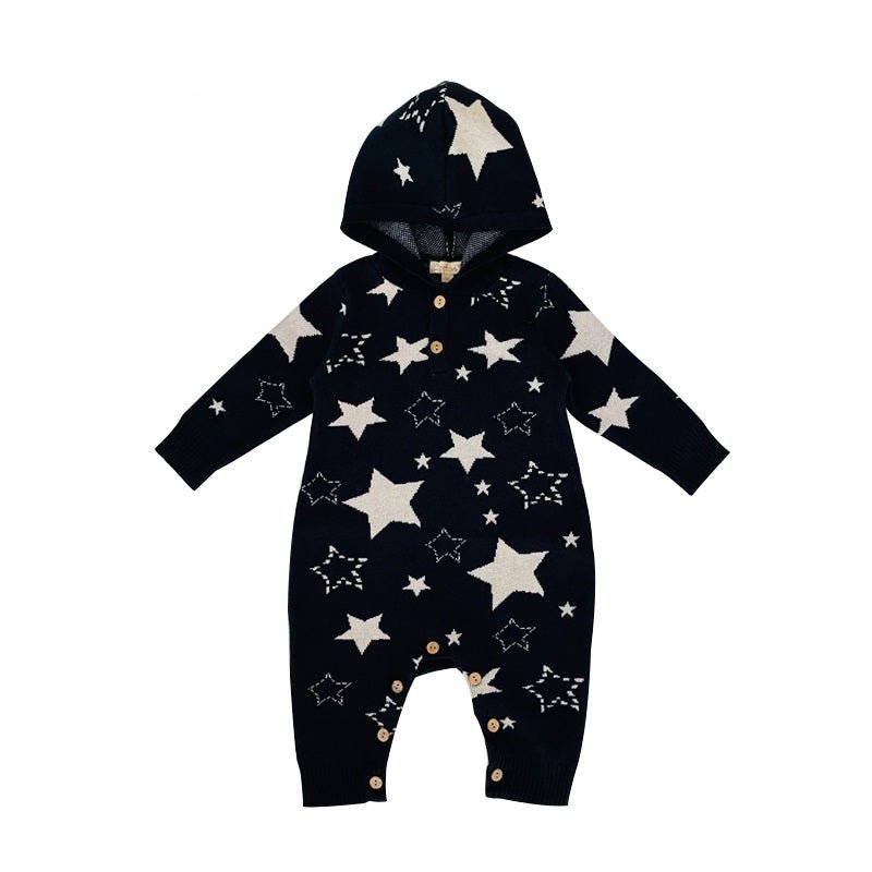 Newborn Photography Outfit | Organic Safari Hooded Romper | Eotton Canada