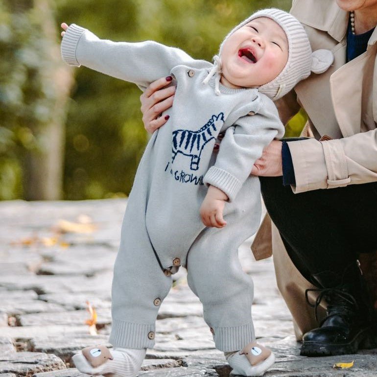 Best quality organic baby knitted sweater romper Canada