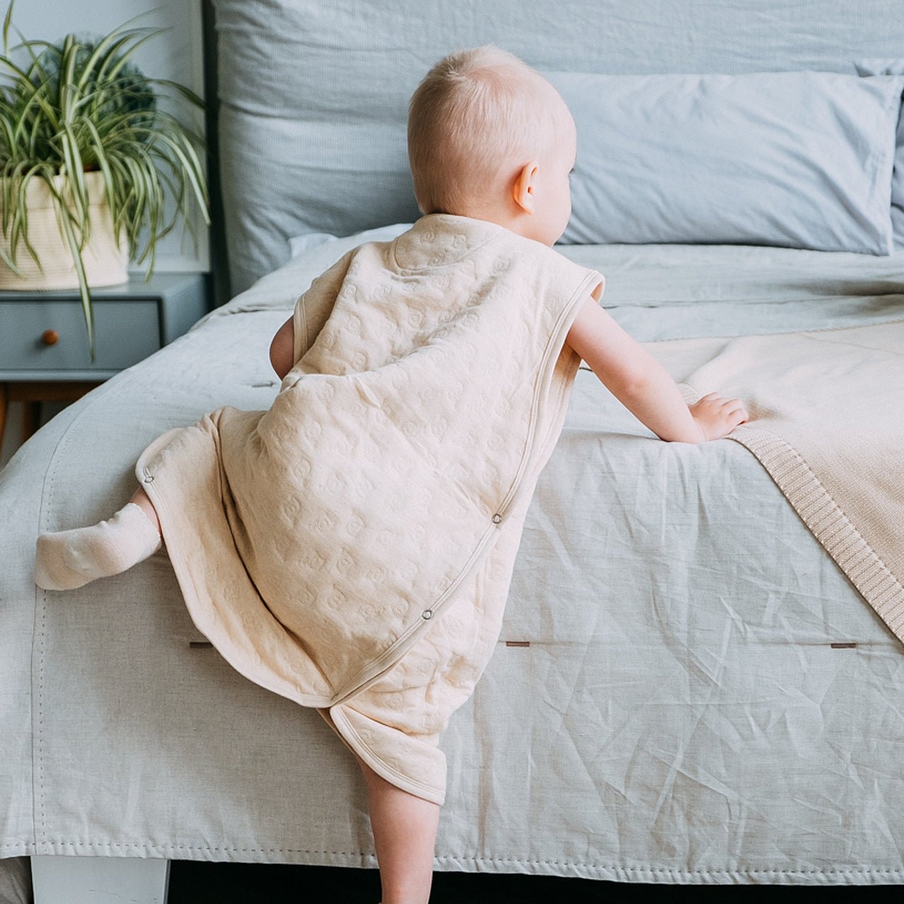 Organic Baby Sleep Sack | Gender Neutral Newborn Wearable Blanket