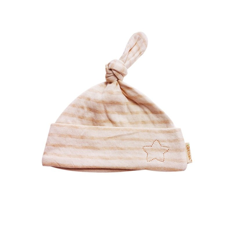 Soft organic newborn hospital knot beanie