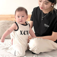 Load image into Gallery viewer, Infant Clothing Organic: Short Sleeve Baby Romper - Black and White Theme | Eotton Canada
