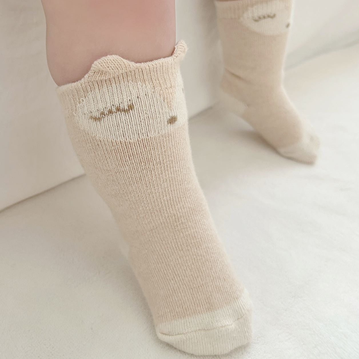 Eotton Canada high quality organic cotton baby socks with 3D animal ears | Eotton Canada