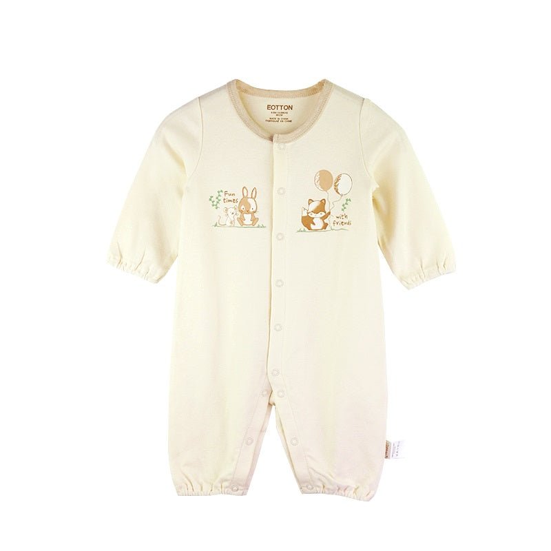 nature colored undyed organic cotton baby sleeper | Eotton Canada
