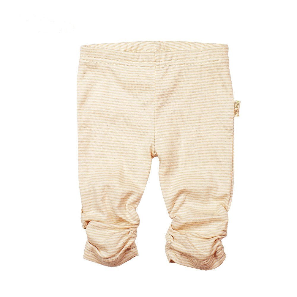 soft organic baby girl legging with fanncy sides