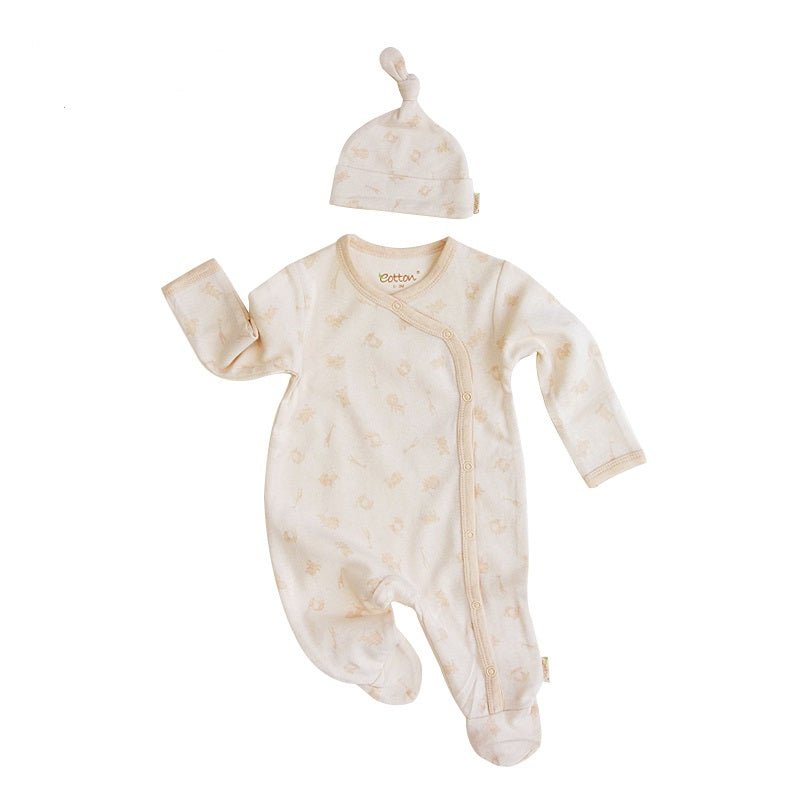 Organic baby romper for eczema-prone newborns