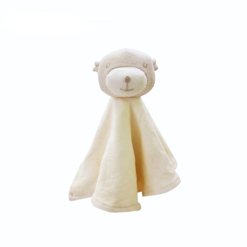 organic cotton baby comforter | teddy bear lovey