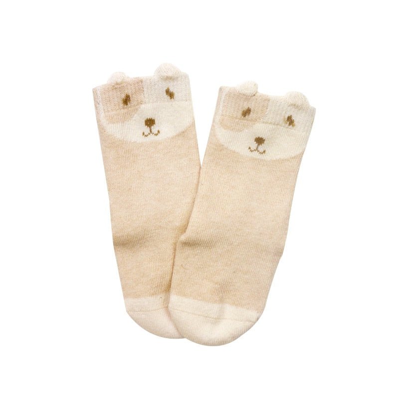 organic cotton newborn socks with Dog designs | Eotton Canada