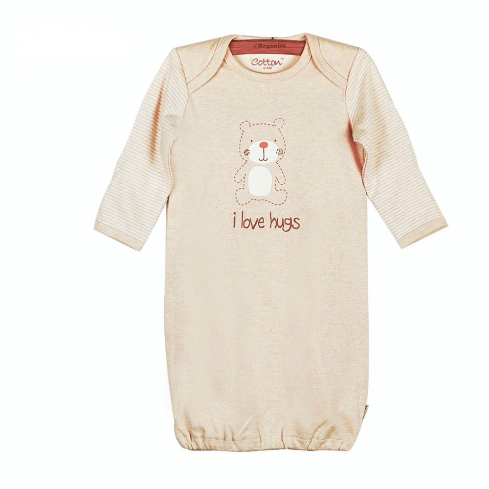 organic cotton nightgown for safe sleep | Eotton Canada