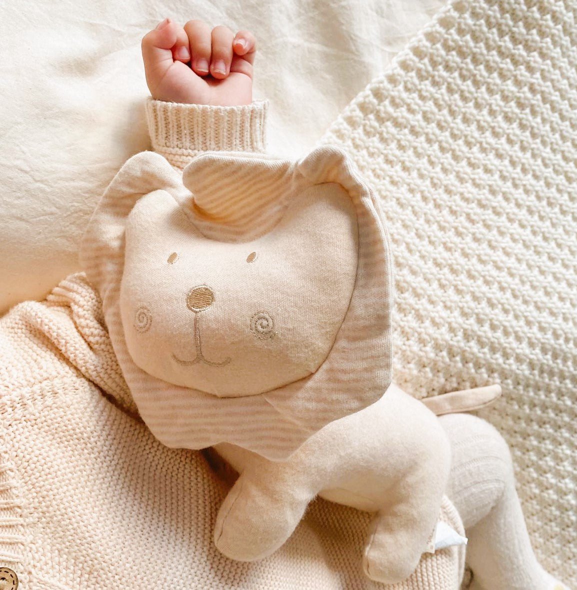Organic Stuffed Animal Lion | Soft Toys For Newborns | Eotton Canada