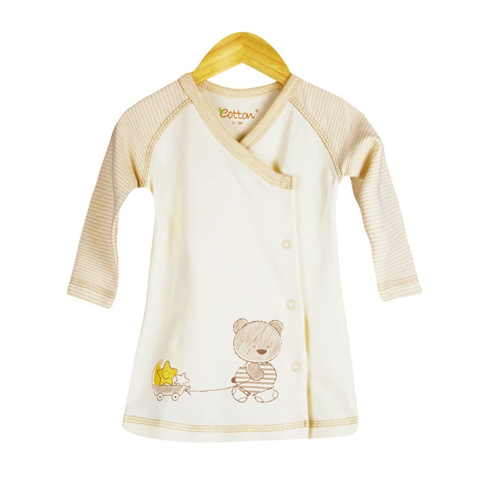 Side Snap Infant Shirts | Organic Cotton Baby Jumper | Eotton Canada