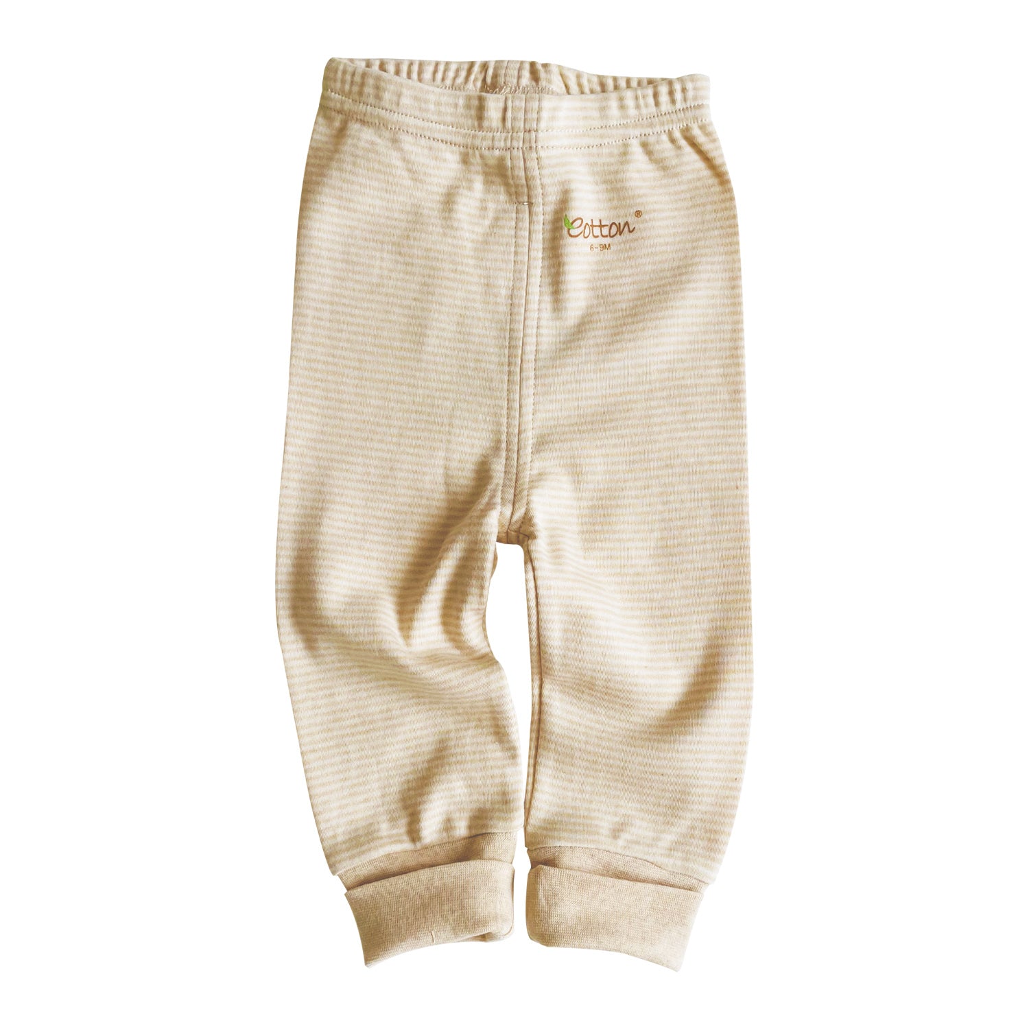 Traditional infant joggers in unbleached cotton
